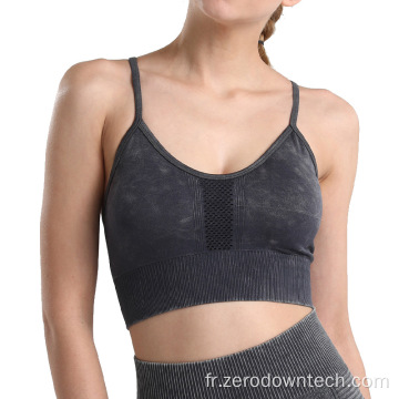 Nouveau soutien-gorge de sport sans couture lavé et à séchage rapide